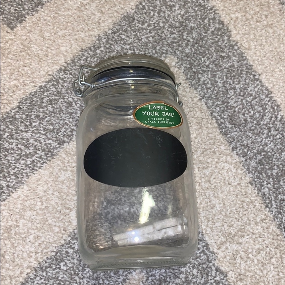Chalk Board Jar